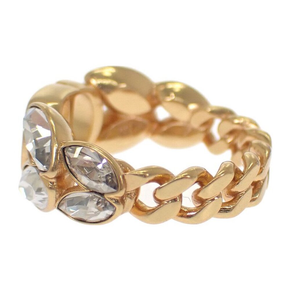 Christian Dior 30 Montaigne Ring M Size R2513 Womcy d03 S Ring GP Metal Crystal - Picture 4 of 10